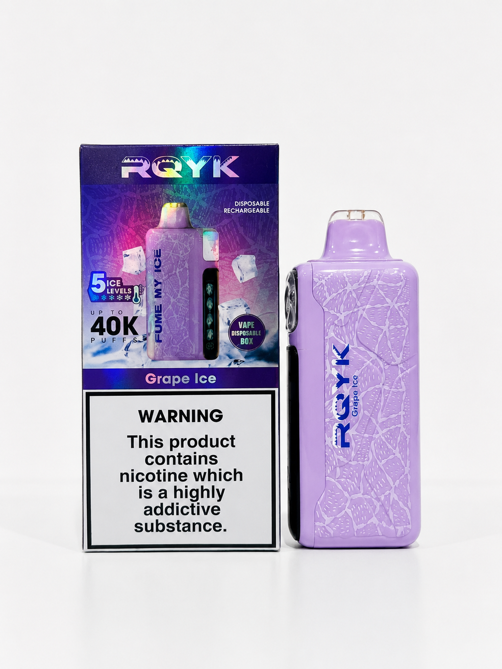 RQYK FUME MY ICE Grape Ice | 40.000 Puffs